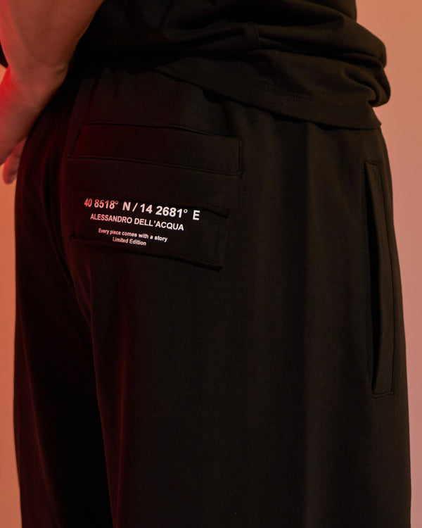 Alessandro Dell´acqua ADA Coordinates Print Track Pants Black
