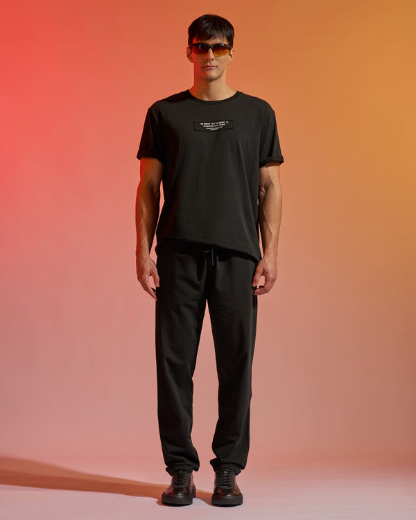 alessandro dell´acqua ADA Coordinates Print Track Pants Black