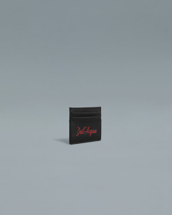 Alessandro Dell´acqua ADA Debossed And Printed Bifold Card Holder Black