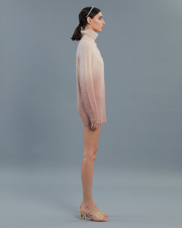 Alessandro Dell´acqua ADA Gradient Wool Blend Sweater Beige