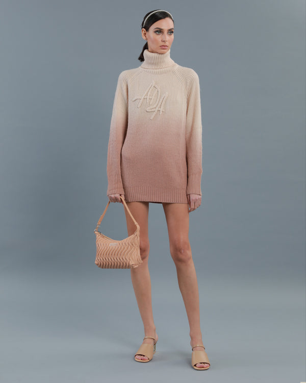 alessandro dell´acqua ADA Gradient Wool Blend Sweater Beige