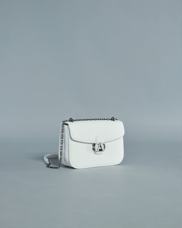 Alessandro Dell´acqua ADA Monogram Crossbody Bag White