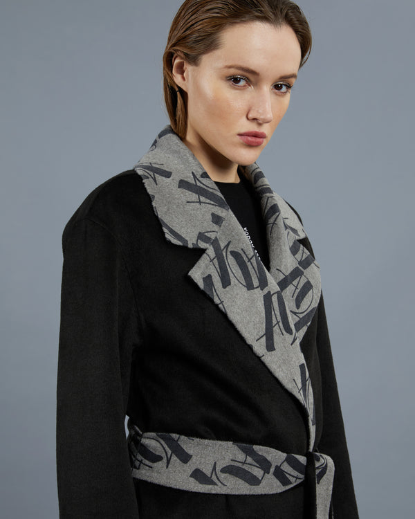 Alessandro Dell´acqua ADA Patterned Inner Coat Black