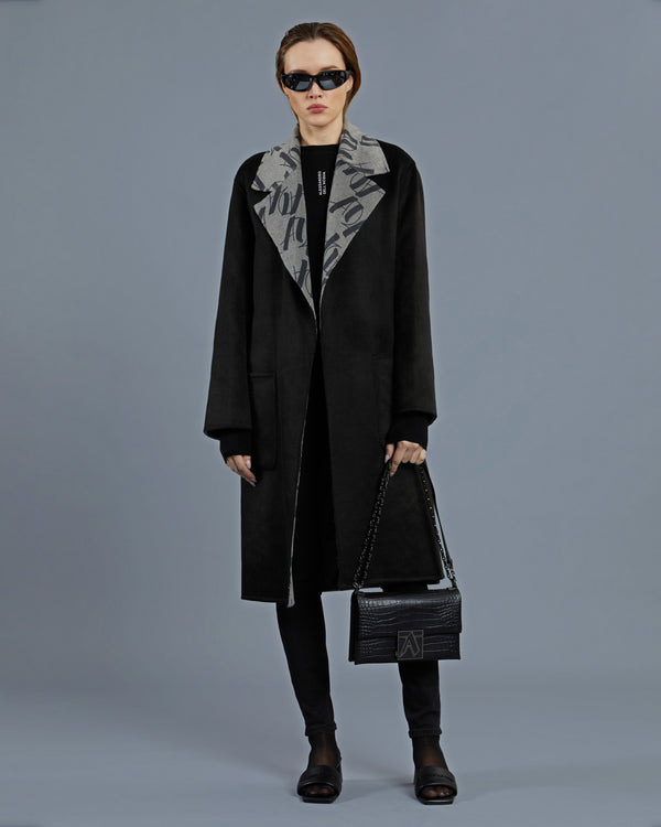 alessandro dell´acqua ADA Patterned Inner Coat Black