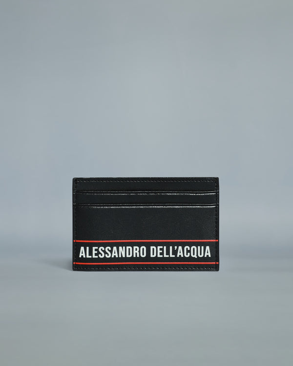 alessandro dell´acqua ADA Printed Card Holder Black