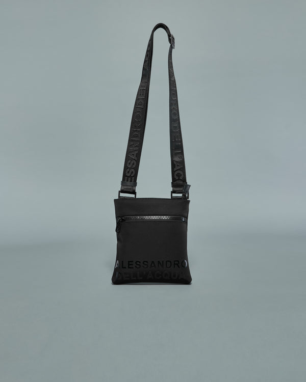 Alessandro Dell´acqua ADA Printed Rectangular Crossbody Bag Black