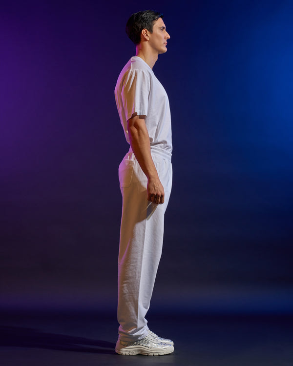 Alessandro Dell´acqua ADA Printed Track Pants White