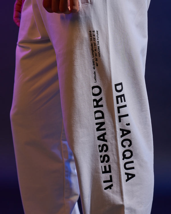 Alessandro Dell´acqua ADA Printed Track Pants White