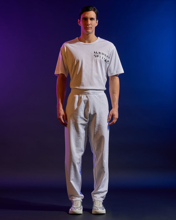 alessandro dell´acqua ADA Printed Track Pants White