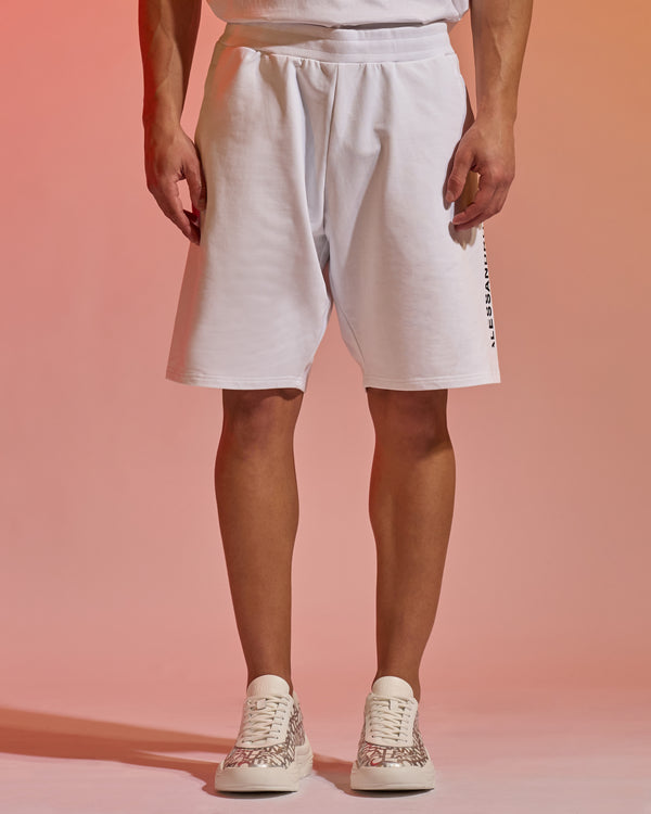Alessandro Dell´acqua ADA Printed Track Shorts White