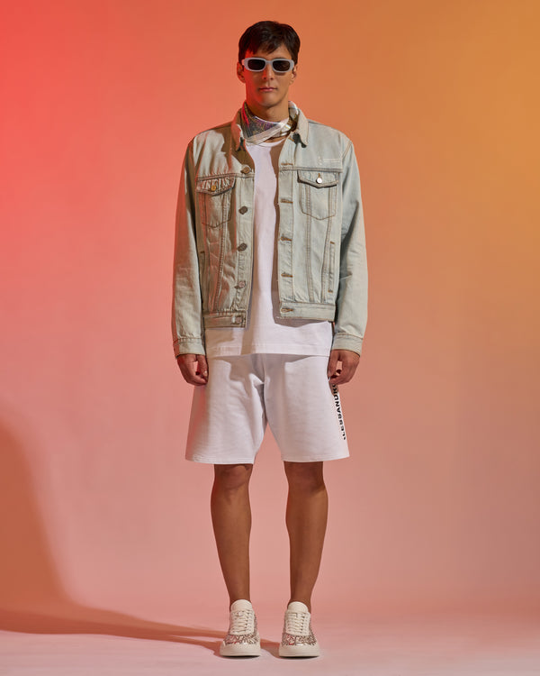 alessandro dell´acqua ADA Printed Track Shorts White