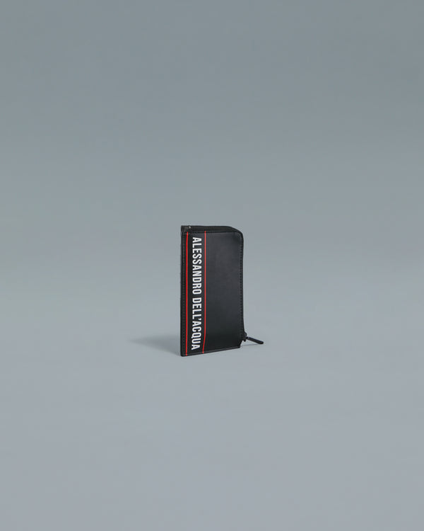 Alessandro Dell´acqua ADA Printed Zip Card Holder Black