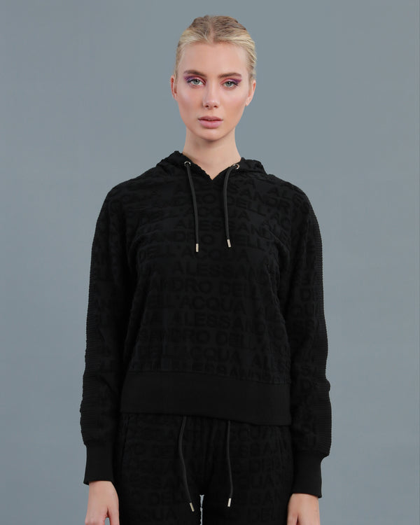 Alessandro Dell´acqua 3D Logo Tracksuit Set Black