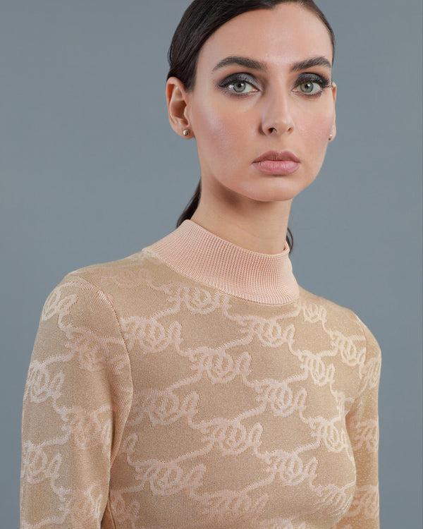 Alessandro Dell´acqua ADA Knitted Dress Beige