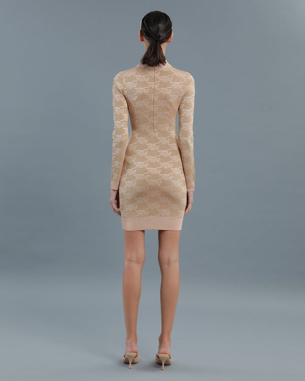 Alessandro Dell´acqua ADA Knitted Dress Beige