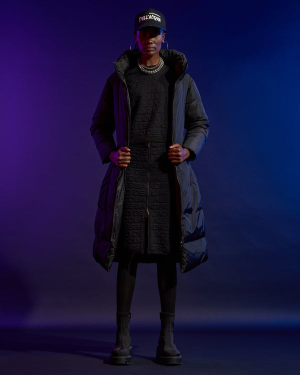 alessandro dell´acqua Belted Puffer Jacket Black