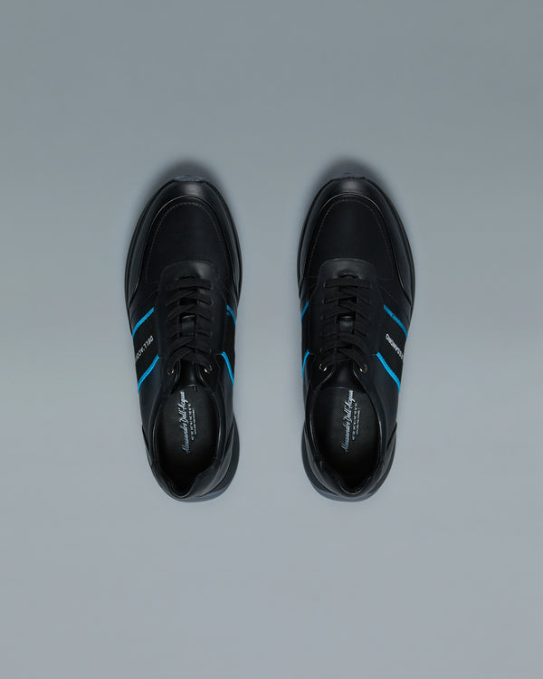 Alessandro Dell´acqua Brand Taped Sneakers Black