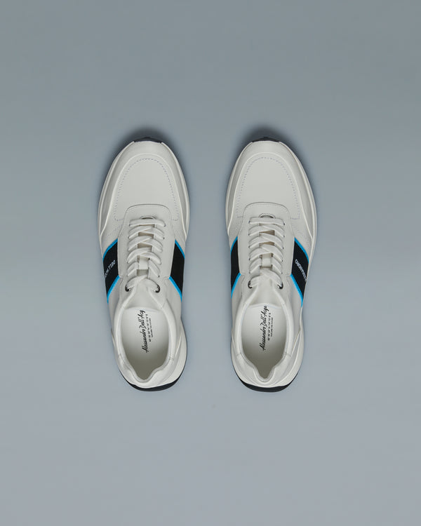 Alessandro Dell´acqua Brand Taped Sneakers White