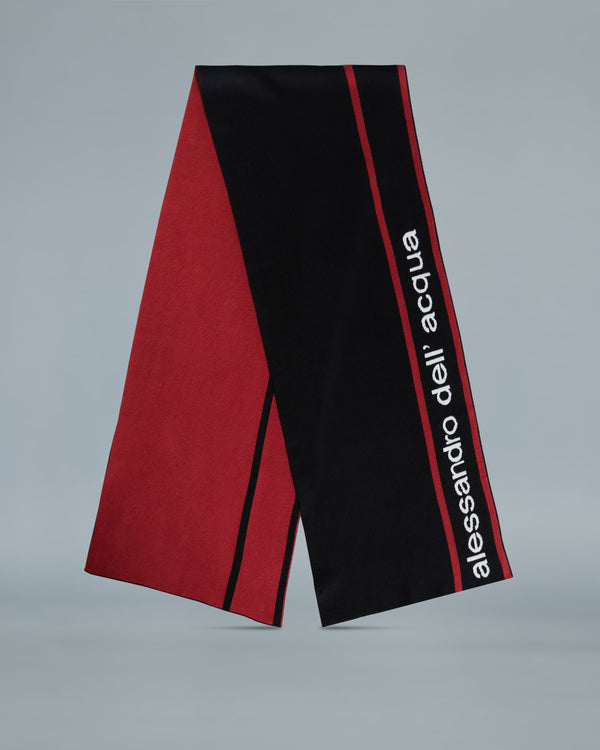 alessandro dell´acqua Contrasting ADA Scarf Black