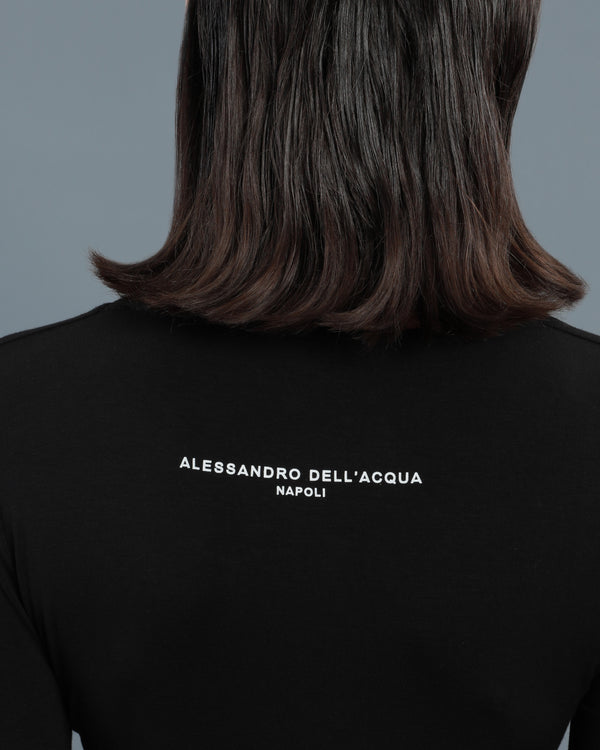 Alessandro Dell´acqua Cut-Out Top Black