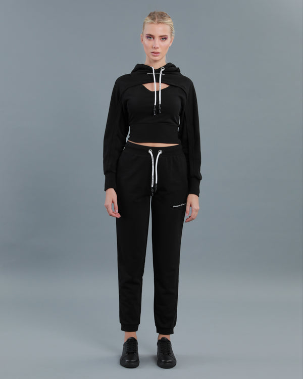 alessandro dell´acqua Cut-out Tracksuit Set Black
