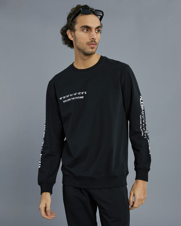 Alessandro Dell´acqua Graphic ADA Sweatshirt Black