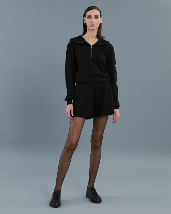 alessandro dell´acqua Hooded Leisure Set Black