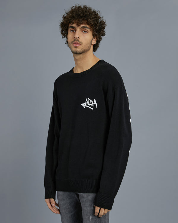 Alessandro Dell´acqua Knitted ADA Sweater Black