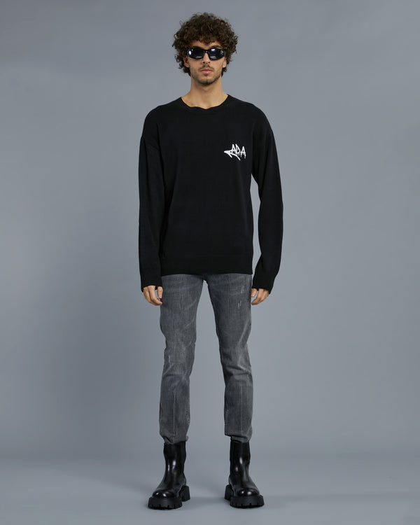 alessandro dell´acqua Knitted ADA Sweater Black