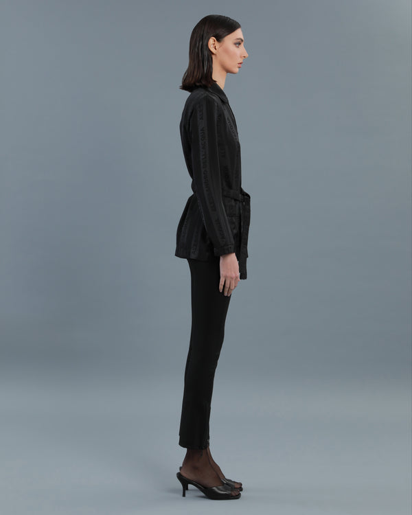 Alessandro Dell´acqua Logo Jacquard Jacket Black