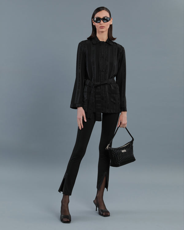 alessandro dell´acqua Logo Jacquard Jacket Black