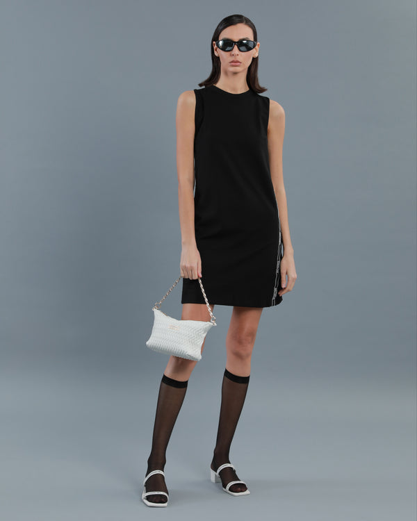 alessandro dell´acqua Logo Tape Mini Dress Black