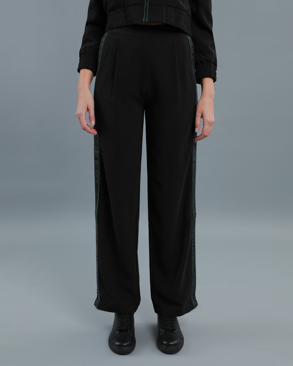 Alessandro Dell´acqua Logo Tape Track Pants Black