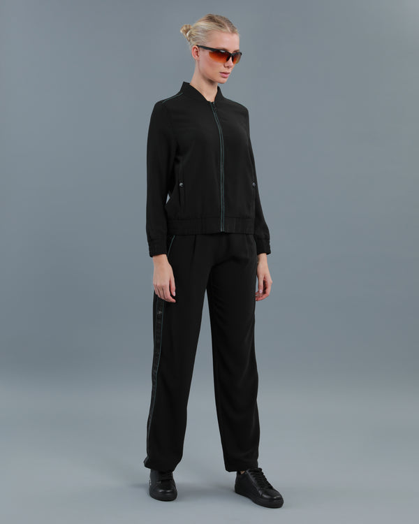 alessandro dell´acqua Logo Tape Track Pants Black