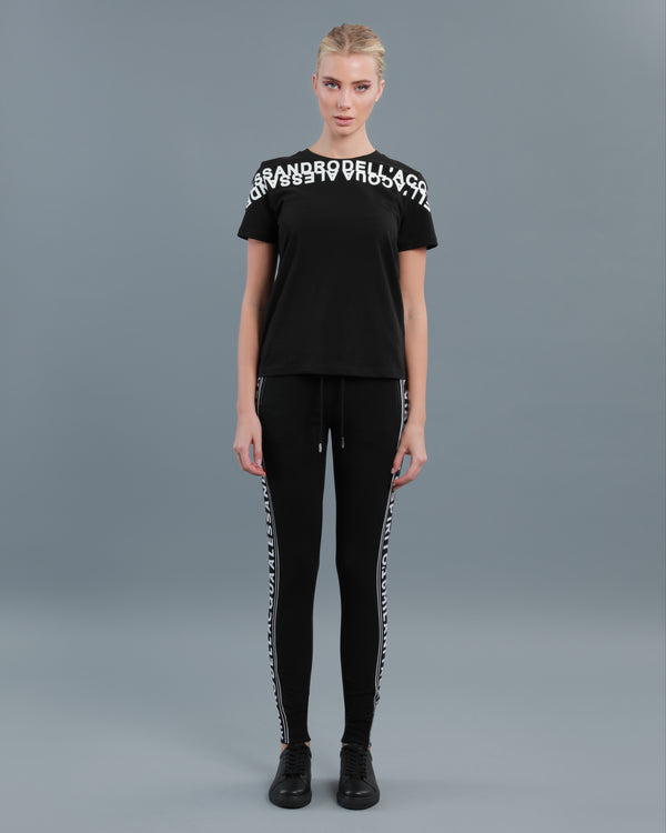 alessandro dell´acqua Logo Tape Track Pants Black