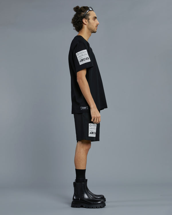 Alessandro Dell´acqua Patched Sleeve T-Shirt Black