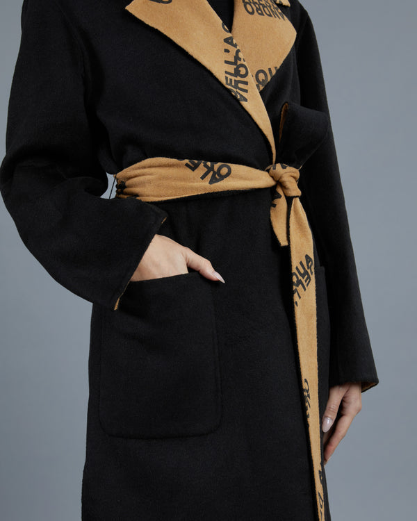 Alessandro Dell´acqua Patterned Inner Coat Black