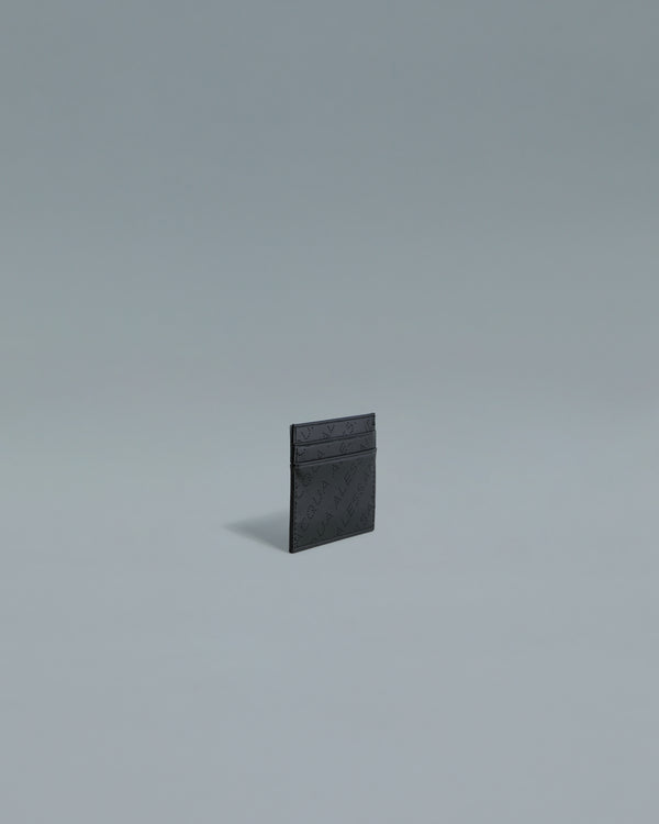 Alessandro Dell´acqua Perforated Card Holder Black