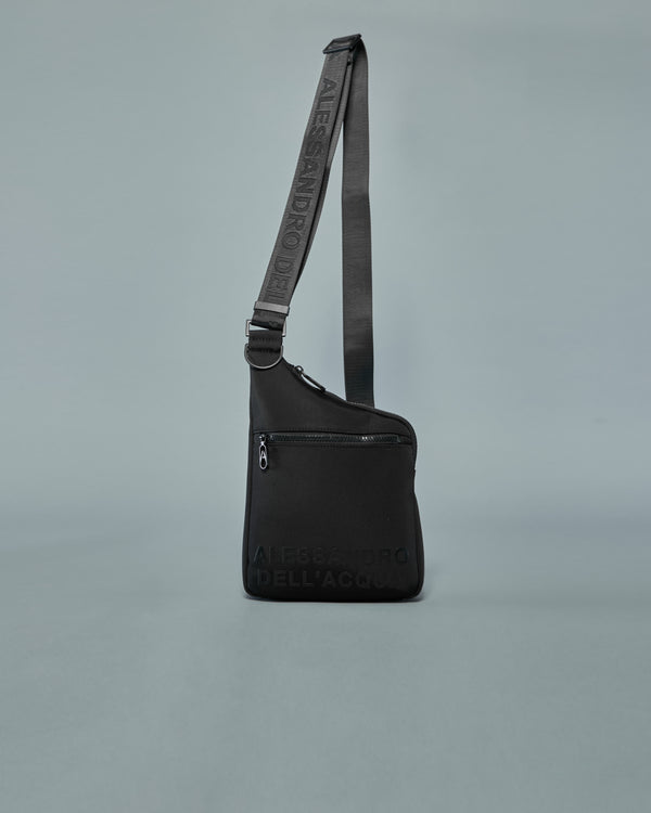 Alessandro Dell´acqua Printed Crossbody Bag Black