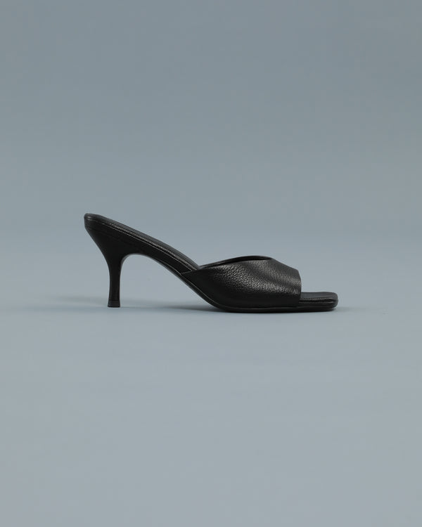 alessandro dell´acqua Square Toe High Mule Black