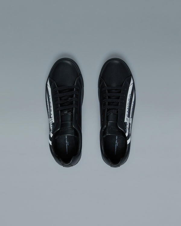 Alessandro Dell´acqua Striped Side Sneakers Black