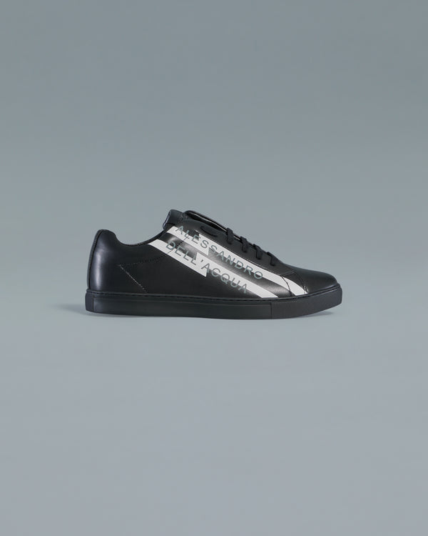 alessandro dell´acqua Striped Side Sneakers Black