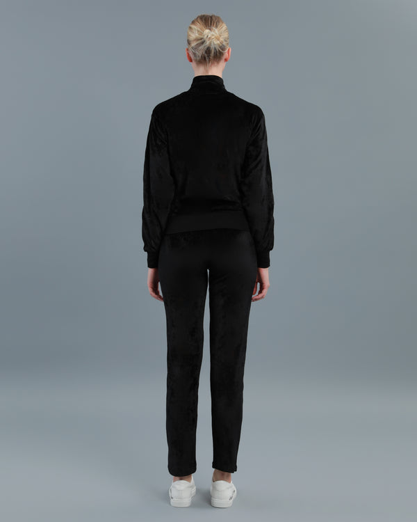 Alessandro Dell´acqua Velour Tracksuit Set Black