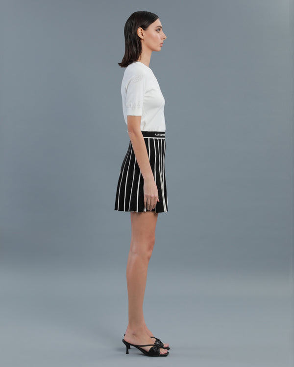 Alessandro Dell´acqua All-Over Logo Knitted Top White