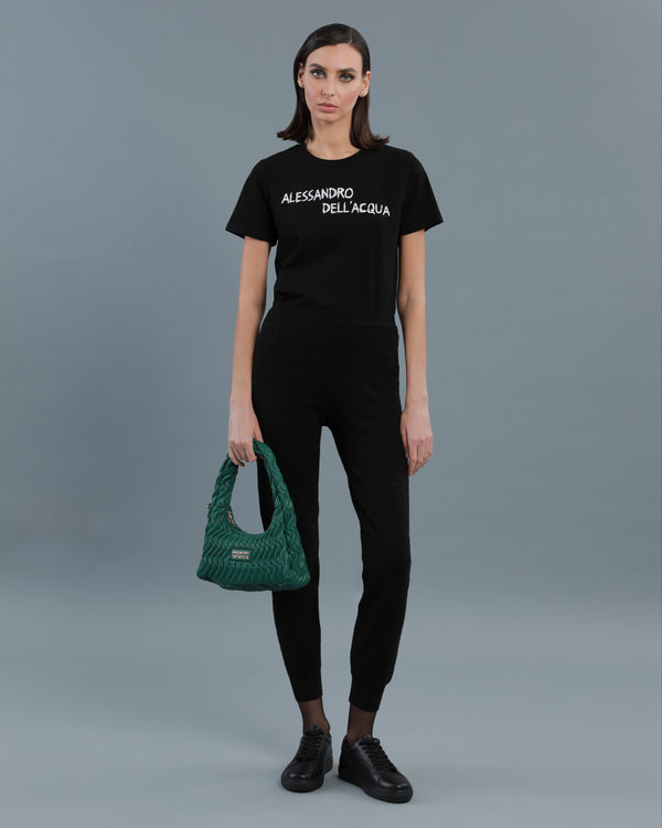 alessandro dell´acqua All-Over Logo Sweatpants Black