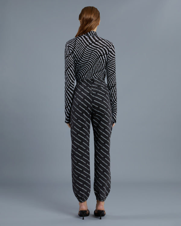 Alessandro Dell´acqua All-Over Printed Jogger Jeans Grey