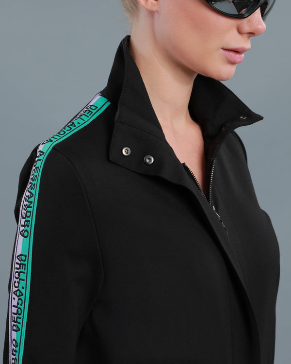 Alessandro Dell´acqua Bi-Color Logo Tape Tracksuit Set 210 ADA 8025