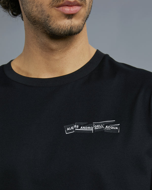 Alessandro Dell´acqua Broken ADA Print T-Shirt Black