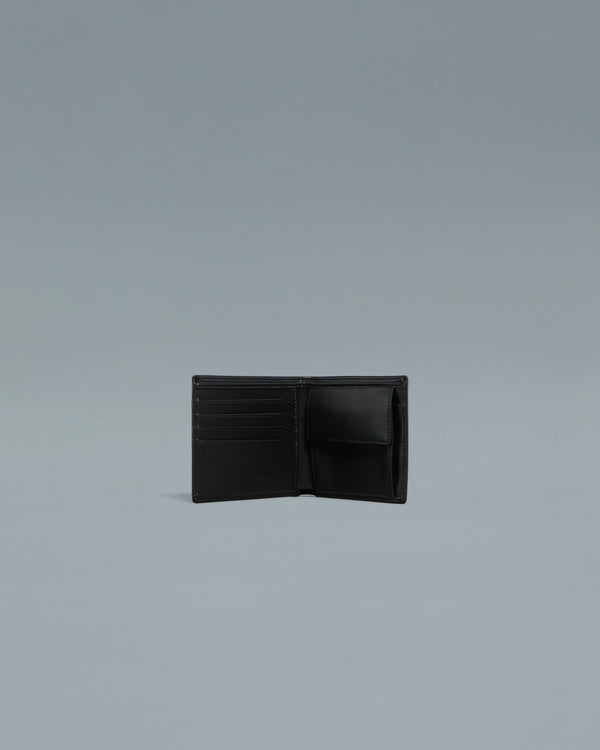 Alessandro Dell´acqua Debossed And Printed Bifold Wallet - Four Slots Black