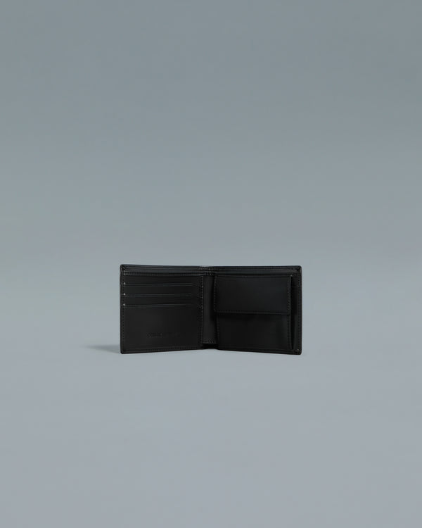 Alessandro Dell´acqua Debossed And Printed Bifold Wallet - Three Slots Black